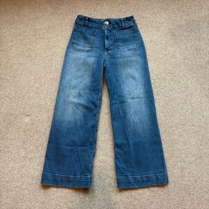 Anthropologie - The Collette Wide Leg Crop Jeans by Maeve